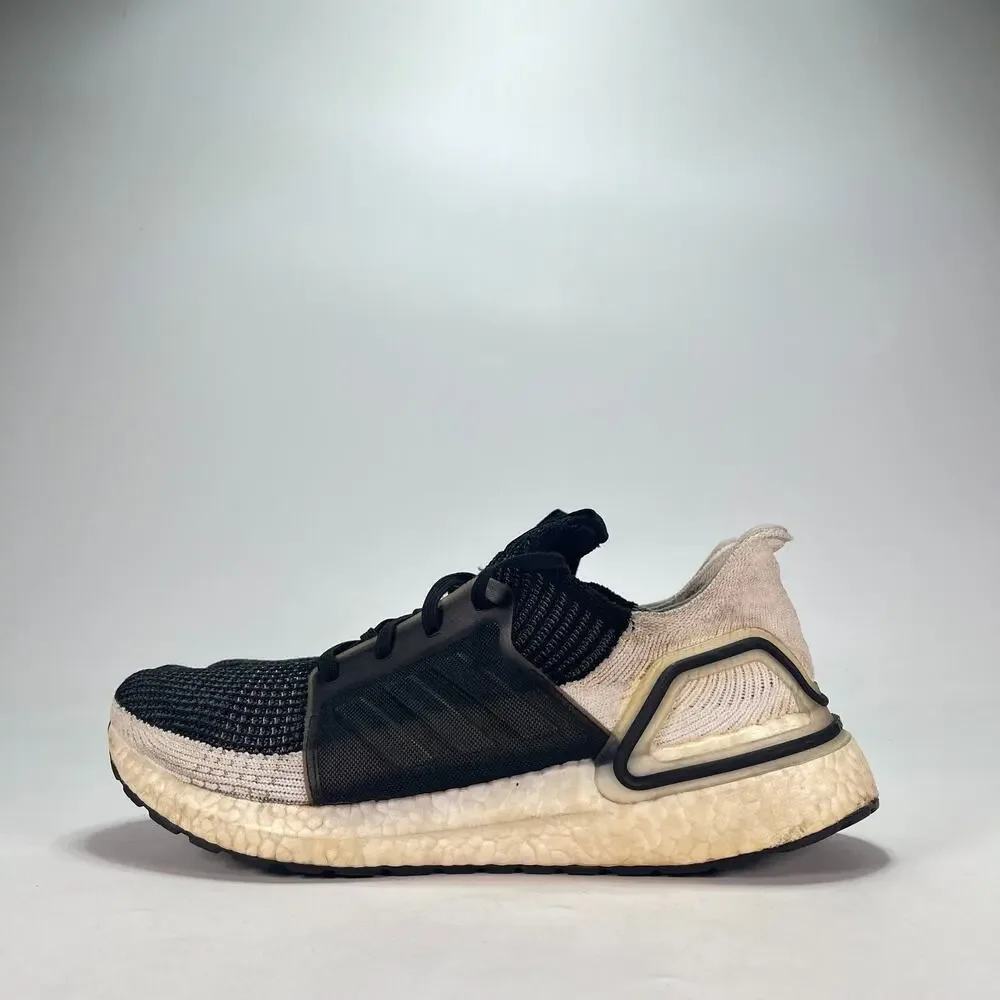 adidas Ultraboost 19 Core Black Grey Athletic Running Shoes B37704 Men's Sz 10.5